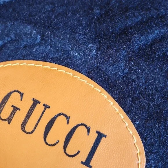 Gucci Vintage Small Black and Brown Wool And Faux Leather Tote/dust Bag - Picture 7 of 9